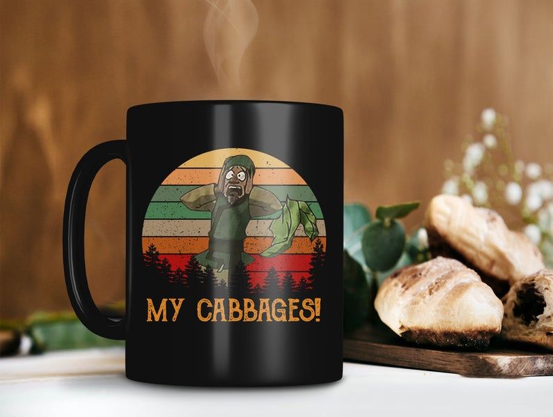 Black Mug My Cabbages Earth Kingdom Mug Avatar The Last Airbender Mug Retro Vintage Mug Premium Sublime Ceramic Coffee Mug H99