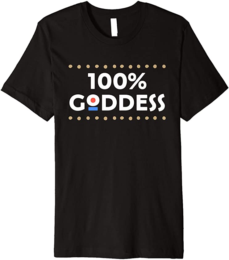 100% Goddess Melanin African Pride Black Girl History Month Premium T-Shirt