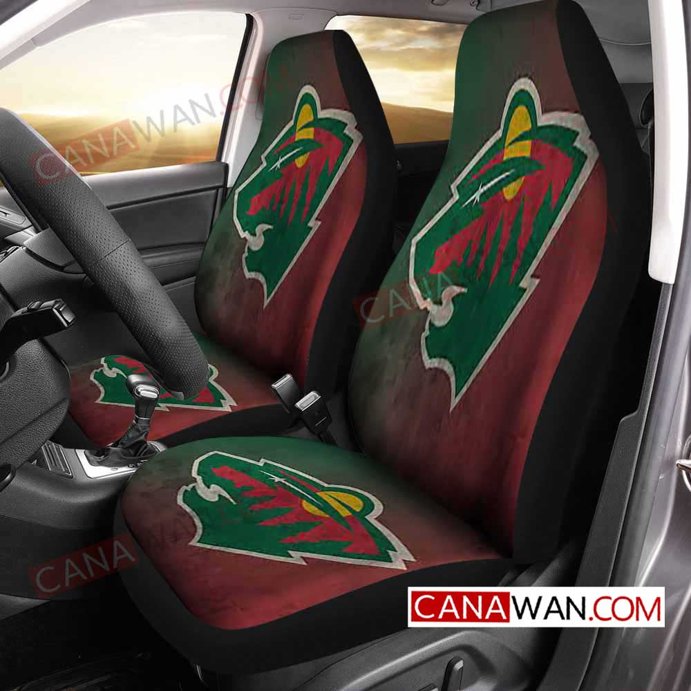 Minnesota Wild Style240 3D Customized Personalized Car Seat Cover