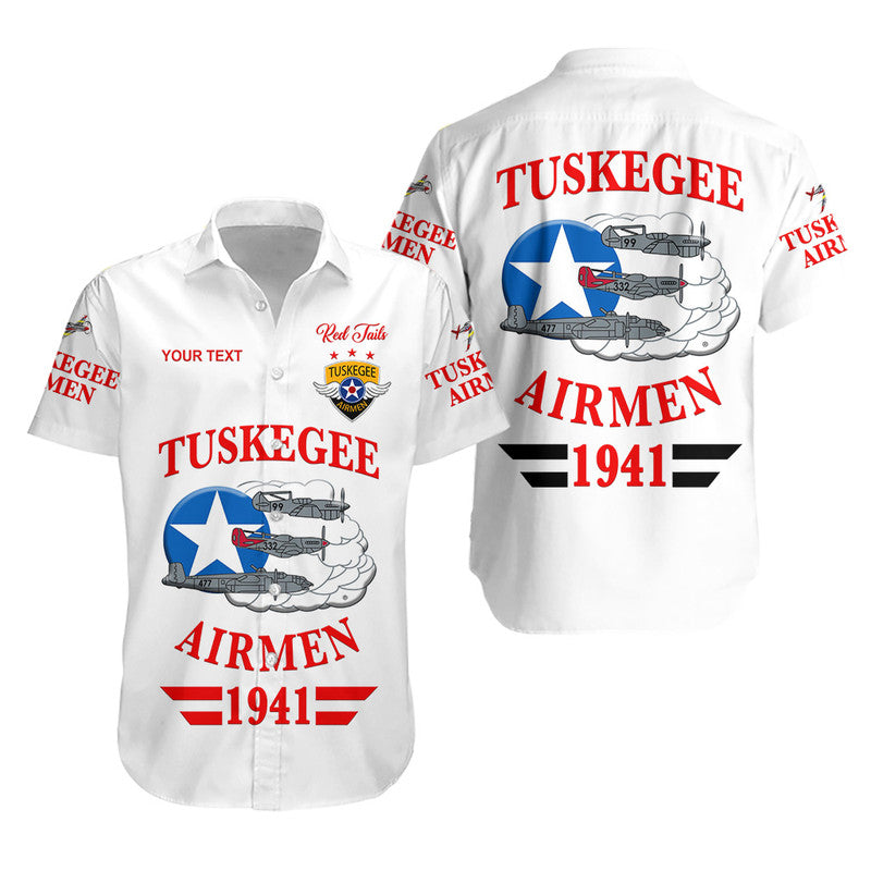 (Custom Personalised) Tuskegee Airmen Hawaiian Shirt The White Tails Original Style – White Lt8
