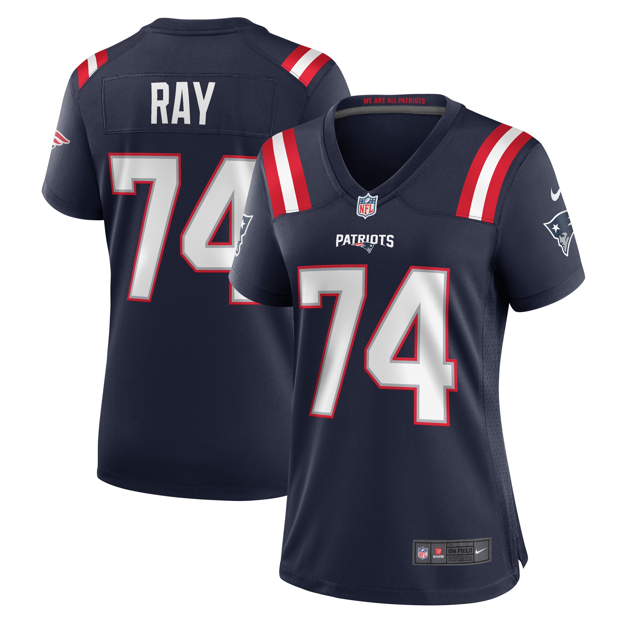 Women’s New England Patriots LaBryan Ray Navy Game Player Jersey