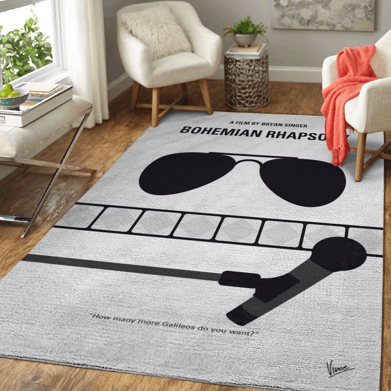 Rock Band Queen And Lead Singer Freddie Mercury Art Area Rug Living Room Rug Home Decor Floor Decor N98