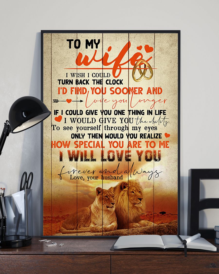 To My Wife – Lion Couple – How Special You Are To Me – Poster 131