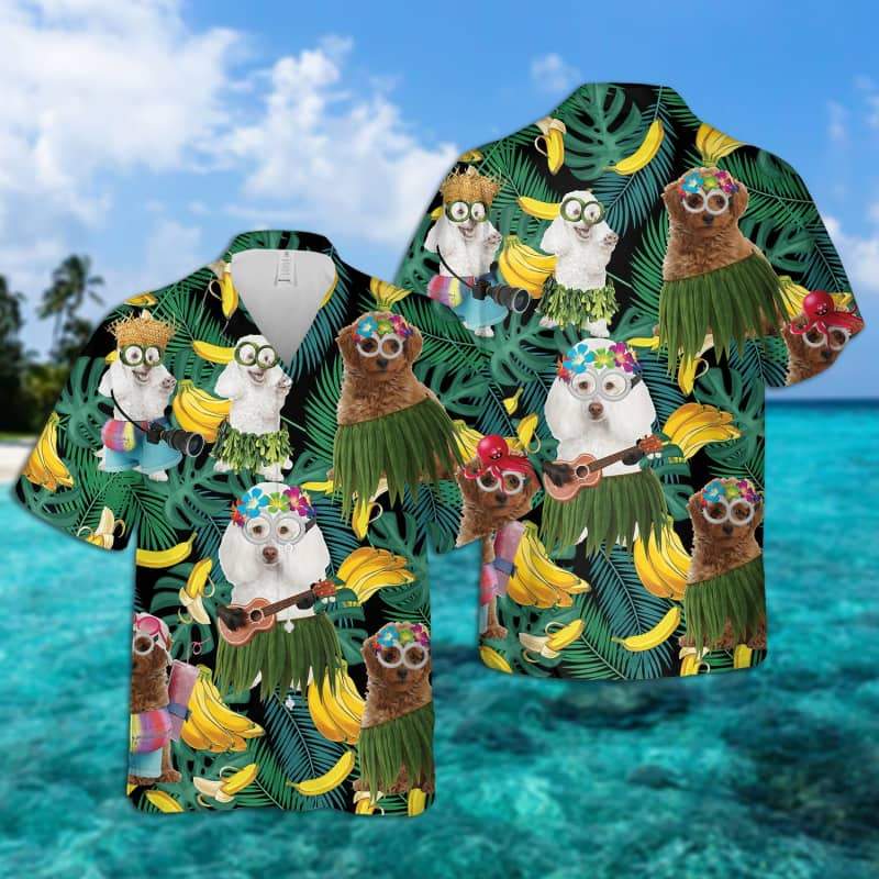 Poodle Summer Hawaii Lover Hawaii Aloha Shirt For Dog Ha84701