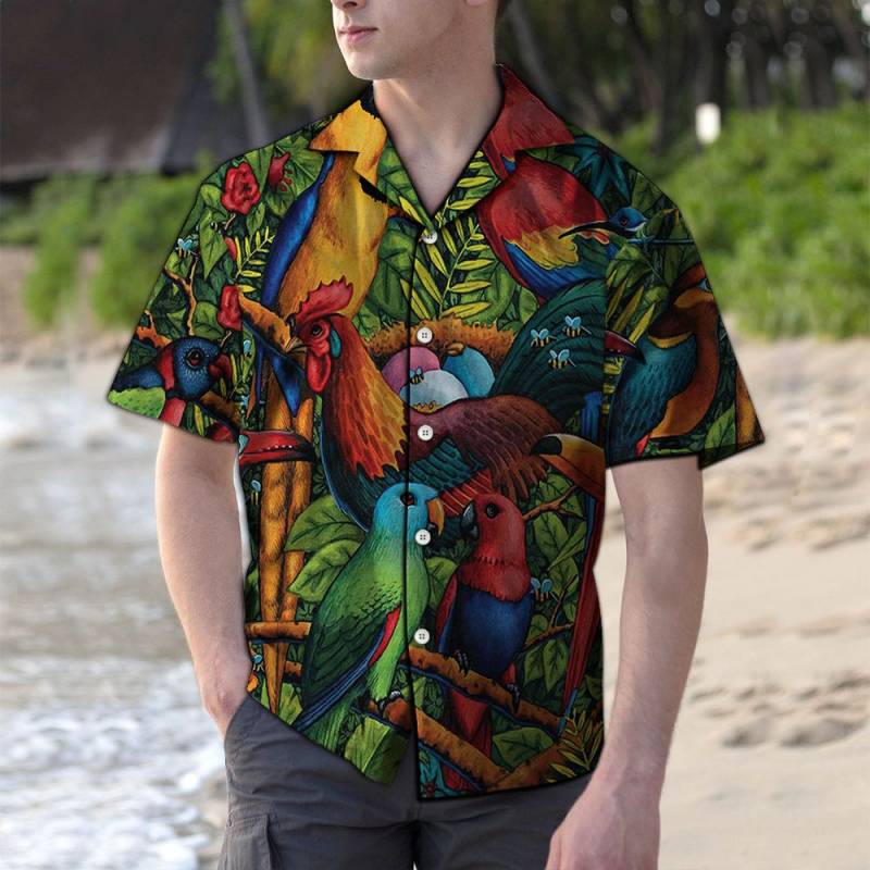 Tropical Parrot G5813- Hawaiian Shirt