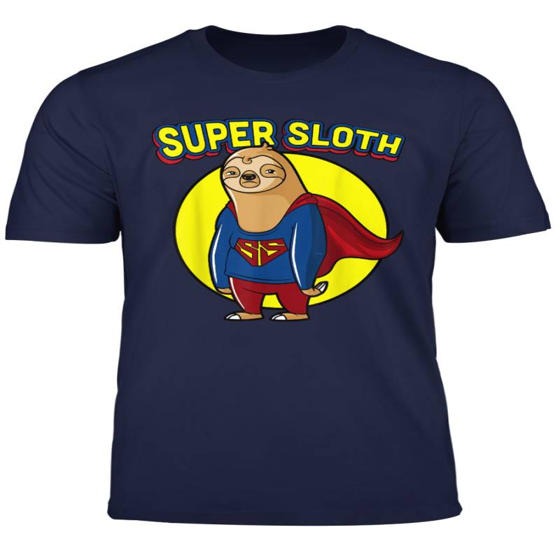 Super Sloth Animal Heroic Character Lazy Sloths Gift T Shirt