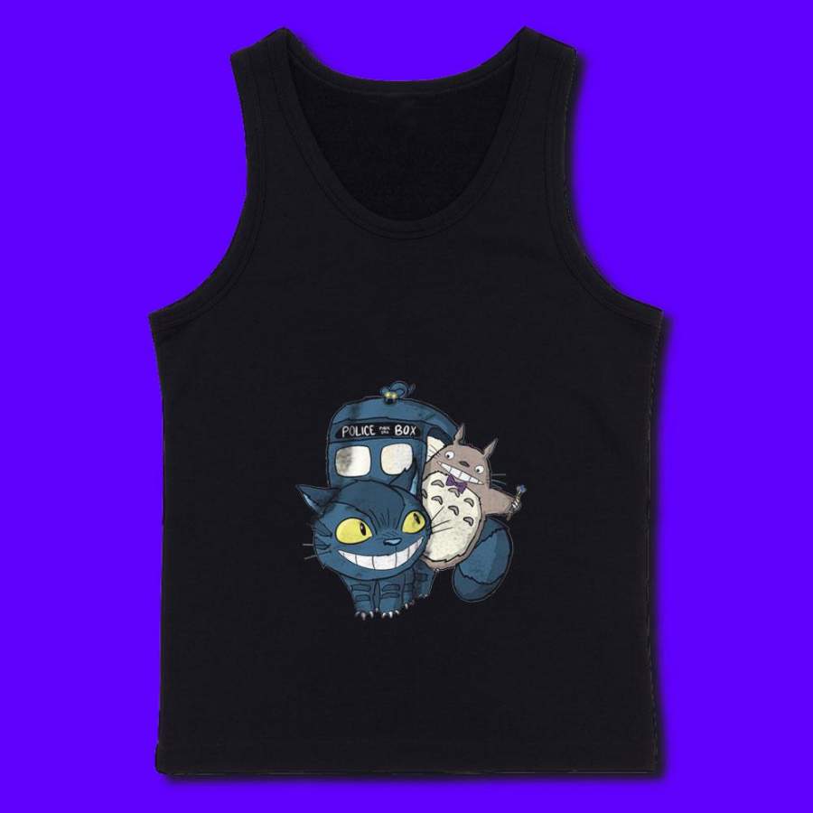 Totoro Doctor Who Blue Box Men’S Tank Top