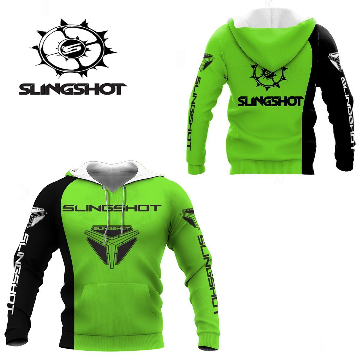 3D All Over Printed Slingshot – NH Shirts Ver 1 (Green)