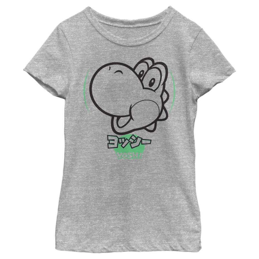 Nintendo Girl’s Super Mario Yoshi Kanji T Shirt