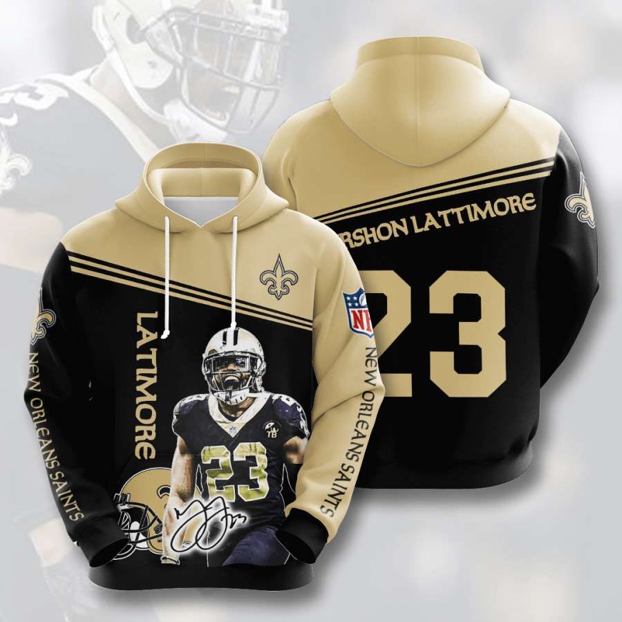 New Orleans Saints No1333 Custom Hoodie 3D