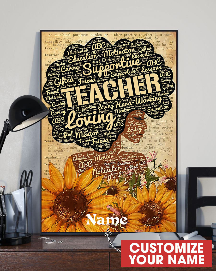 Black Queen Teacher Posters Custom Personal Gift Idea Birthday