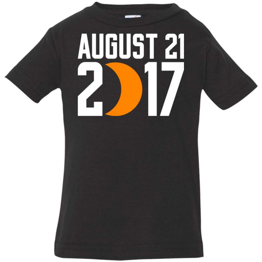 2017 US Solar Eclipse Path of Totality Rabbit Skins Infant Jersey T-Shirt