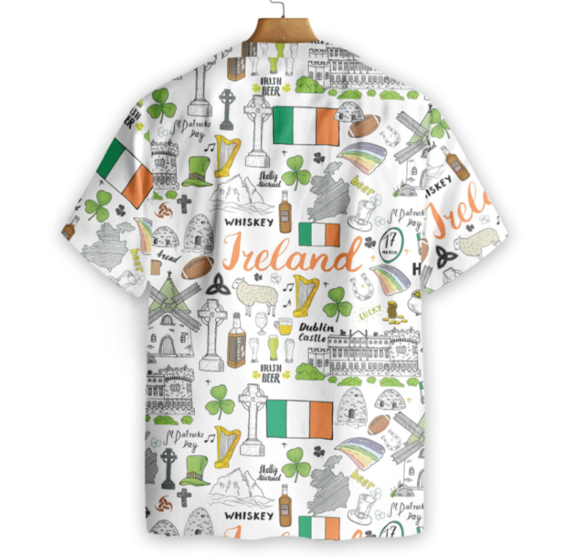 Ireland Saint Day Pattern Hawaiian Shirt Gift For Male Female Ha70182