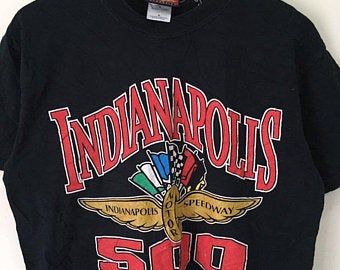 Vintage Indianapolis Racing T-shirt  M 5387