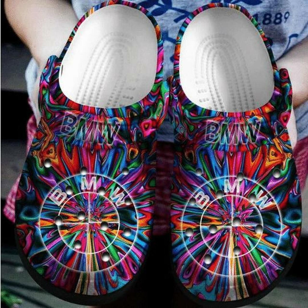 Colorful Bayerische Motoren Werke Personalized Car Gift For Lover Rubber Crocs Clog Shoes Comfy Footwear