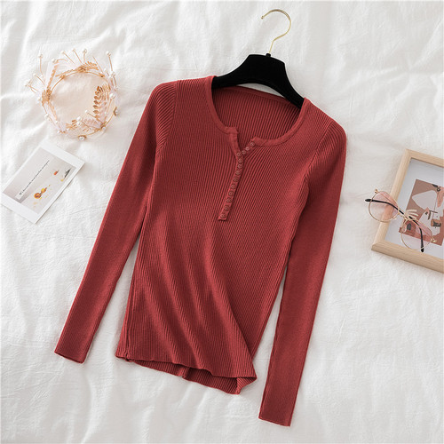 Black V-neck Knit Soft Female Sweater Winter Autumn New Outer Wear Thin Long Sleeves Slim Skinny Short Sweater Pullovers women alx