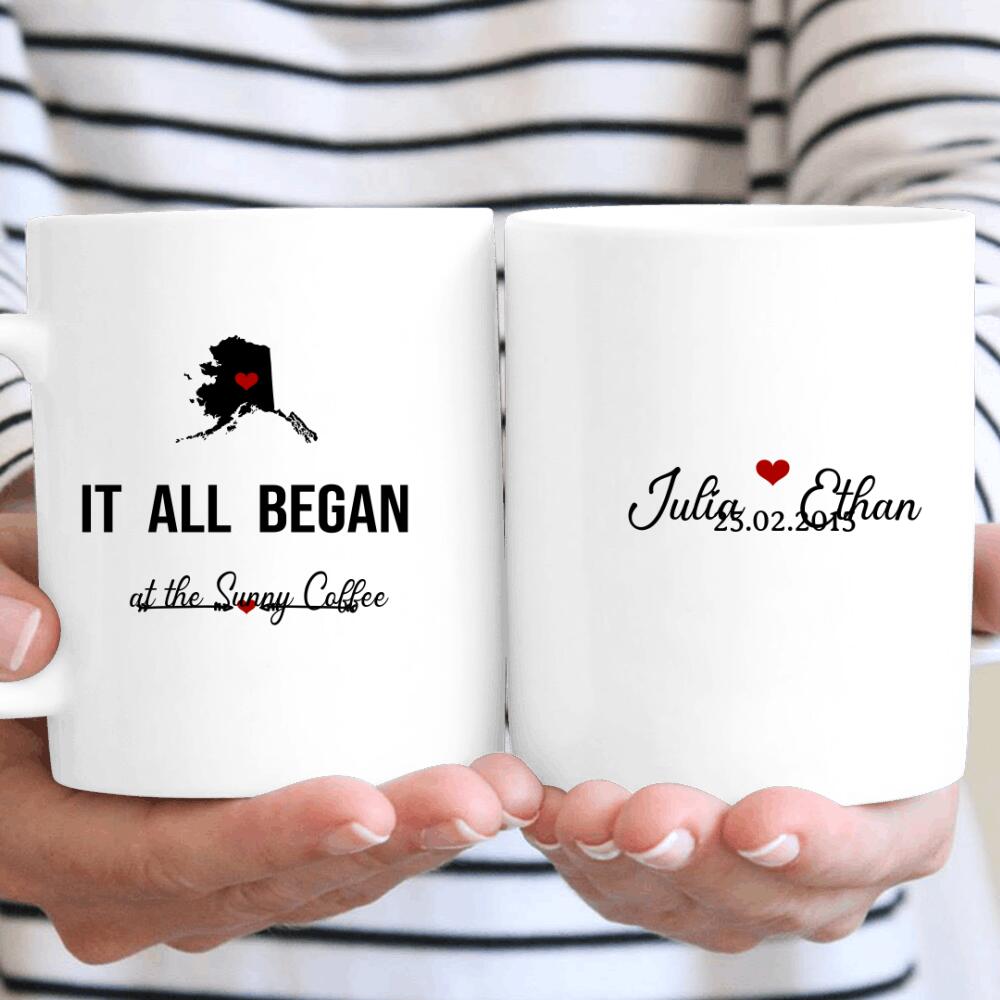 Personalized It All Began Gift For Couple – Mug