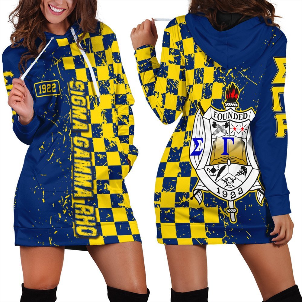 Wonder Print Dress – Sigma Gamma Rho Caro Style Hoodie Dress