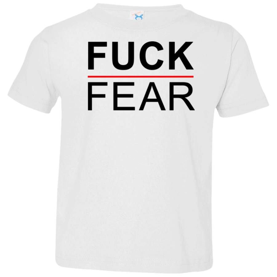 AGR Anthony Joshua Fuck Fear Toddler Jersey T-Shirt