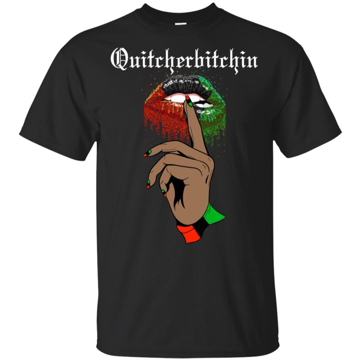 Quiteherbitchin T-Shirt For Black Women Melanin Queens Afro Girl Rock