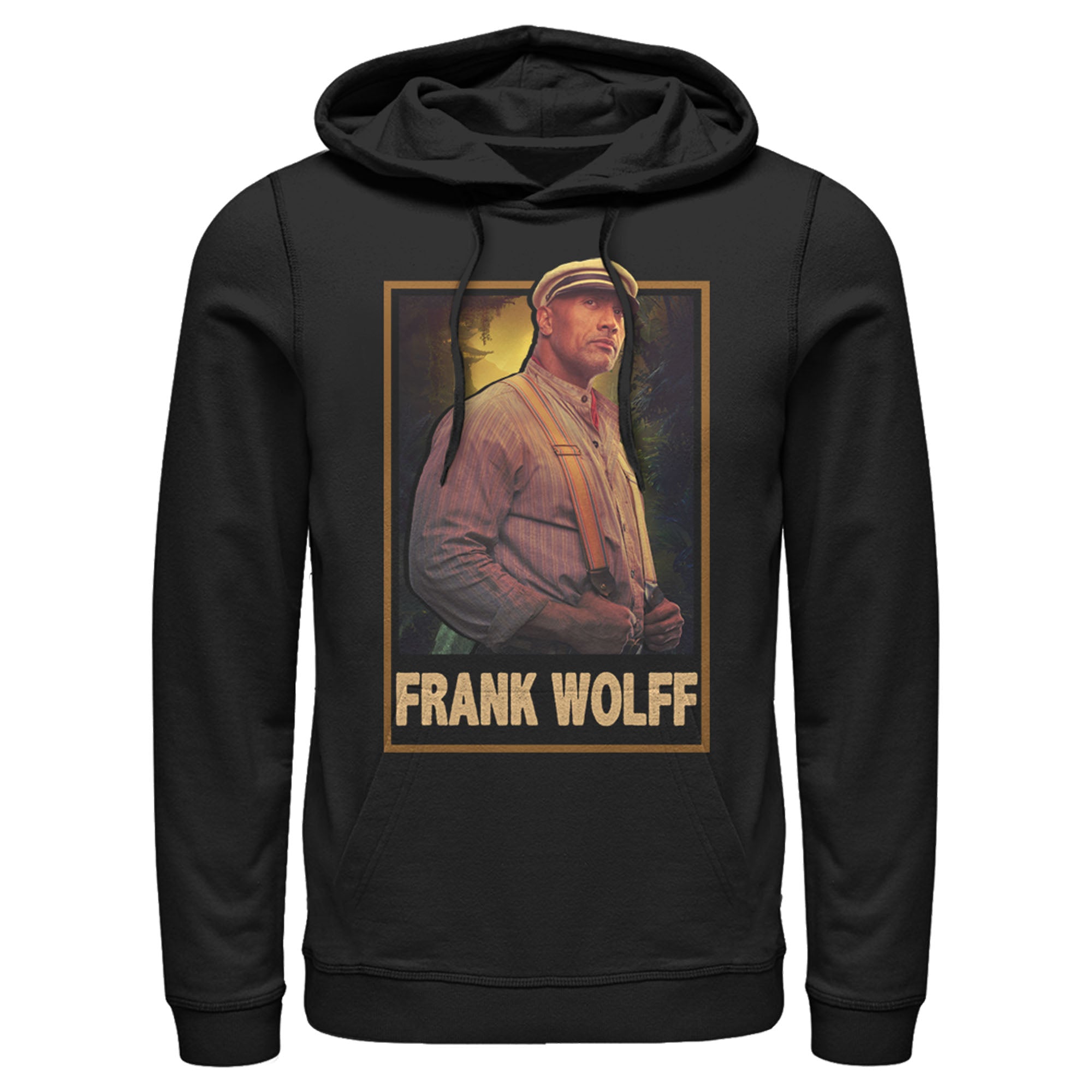 Jungle Cruise Men’S Frank Wolff Portrait  Pull Over Hoodie