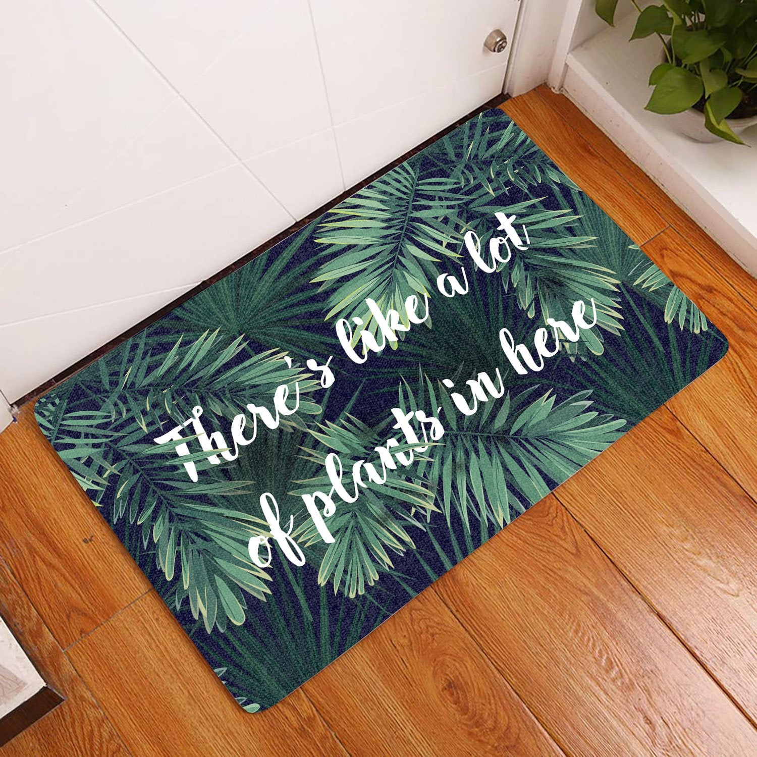 Theres Like A Lot Of Plants In Here All Over Printing Doormat Pre2219