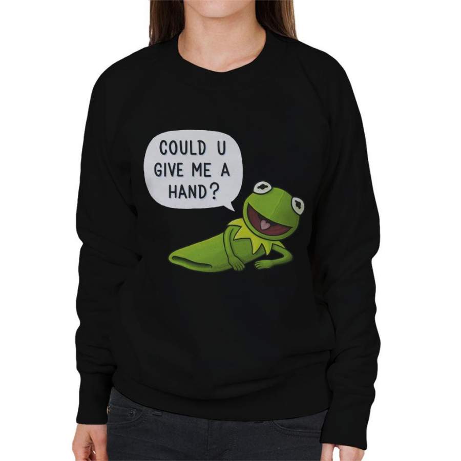 The Muppets Kermit The Frog Give Me A Hand Women’s Sweatshirt