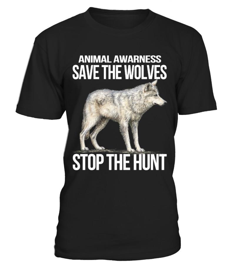 Animal Awarness Save The Wolves T Shirts C-J3Ime