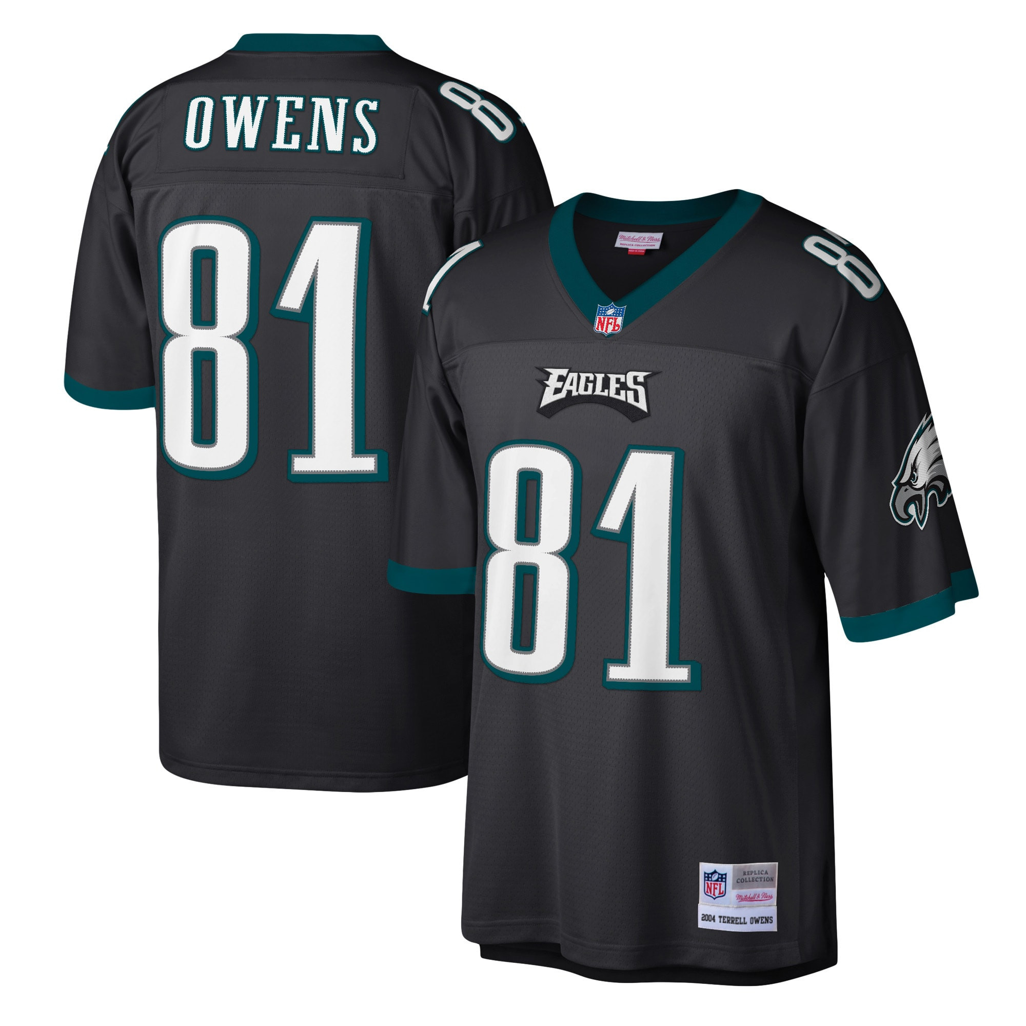 Terrell Owens Philadelphia Eagles Mitchell & Ness Legacy Replica Jersey – Black NFL