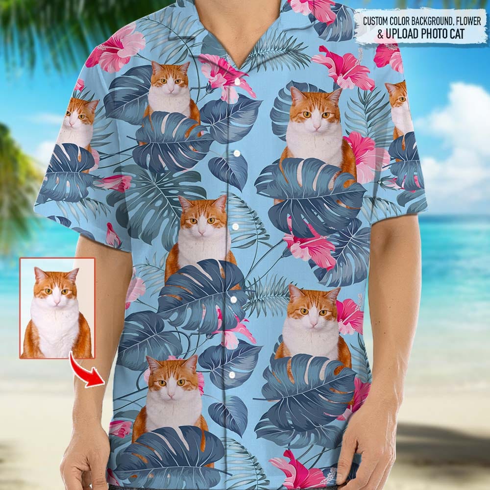 Personalized Photo Upload Cat Hawaii Ha61655