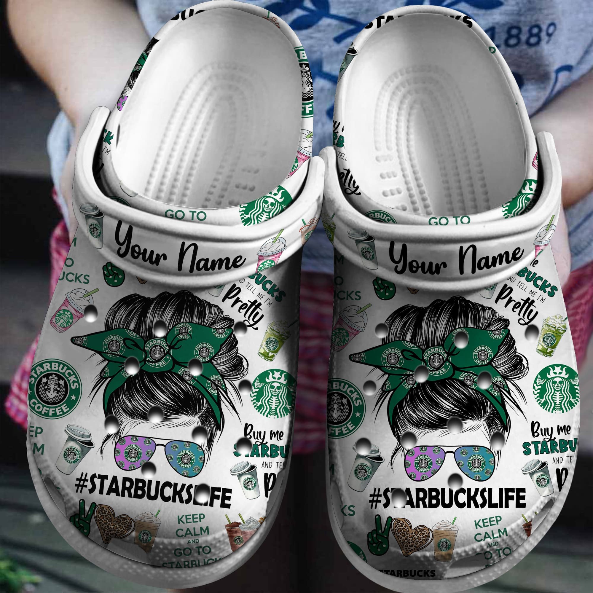 Starbucks Crocs Crocband Clogs Shoes Comfortable For Men Women and Kids 2