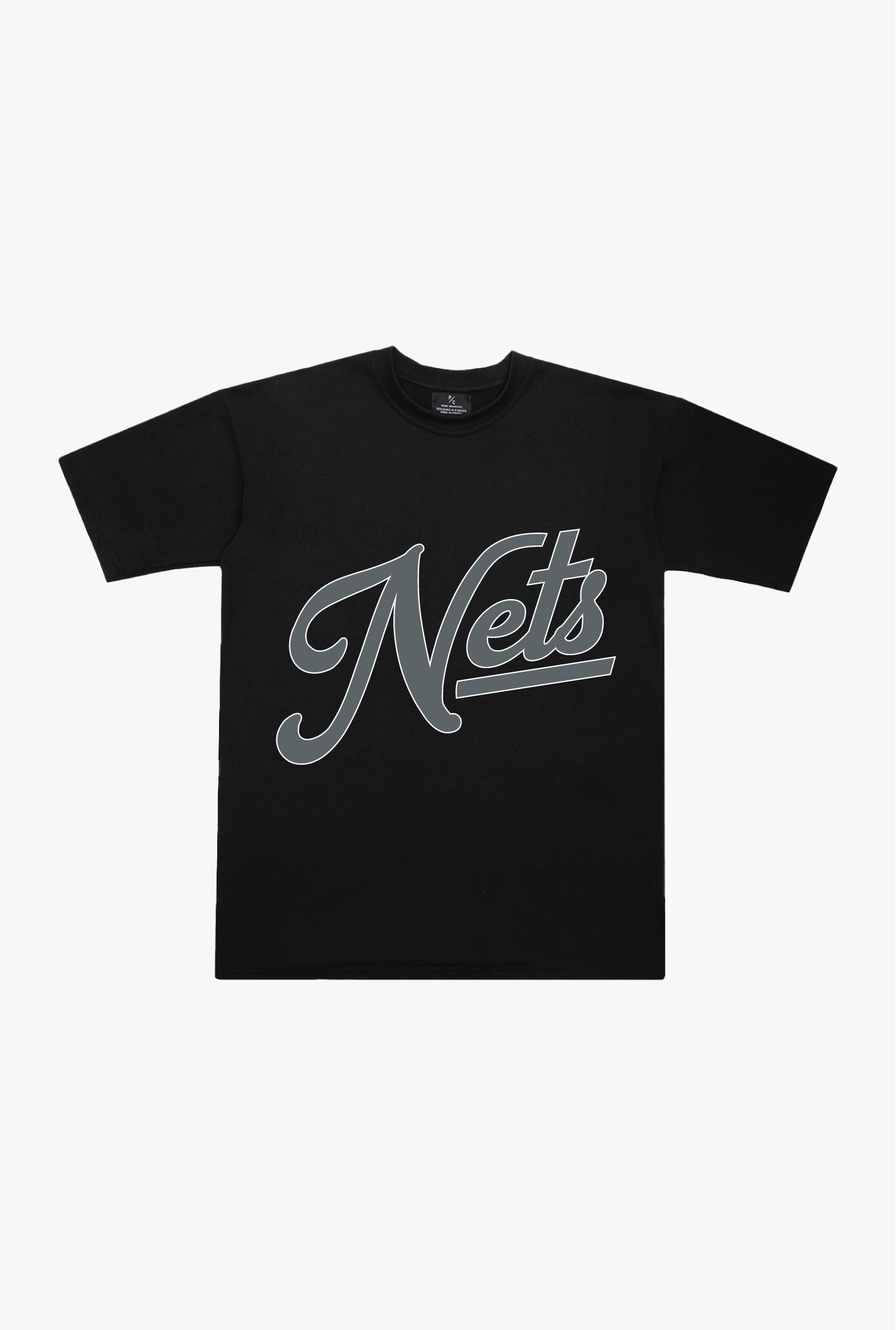 Brooklyn Nets Heavyweight T-Shirt – Black