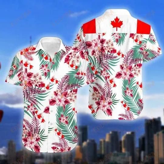 Canada Aloha Hawaii Shirt Colorful Short Sleeve Summer Beach Casual For Men And Women Ha28543