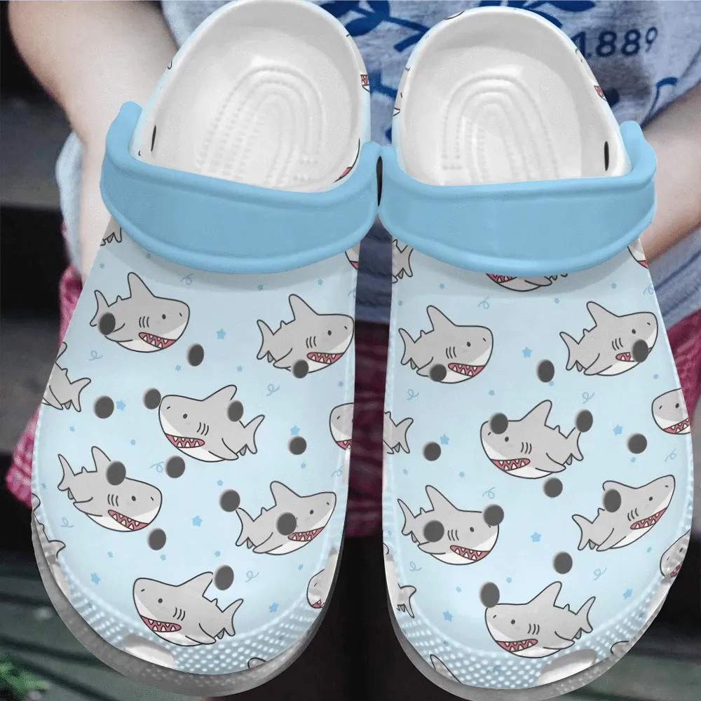 Shark Personalized Clog Custom Crocs Comfortablefashion Style Comfortable For Women Men Kid Print 3D Chubby Sharks