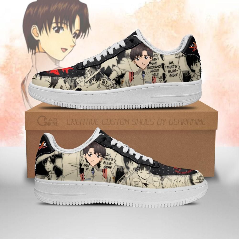 Evangelion Maya Ibuki Neon Genesis Evangelion Air Force Shoes Sneakers Custom Anime