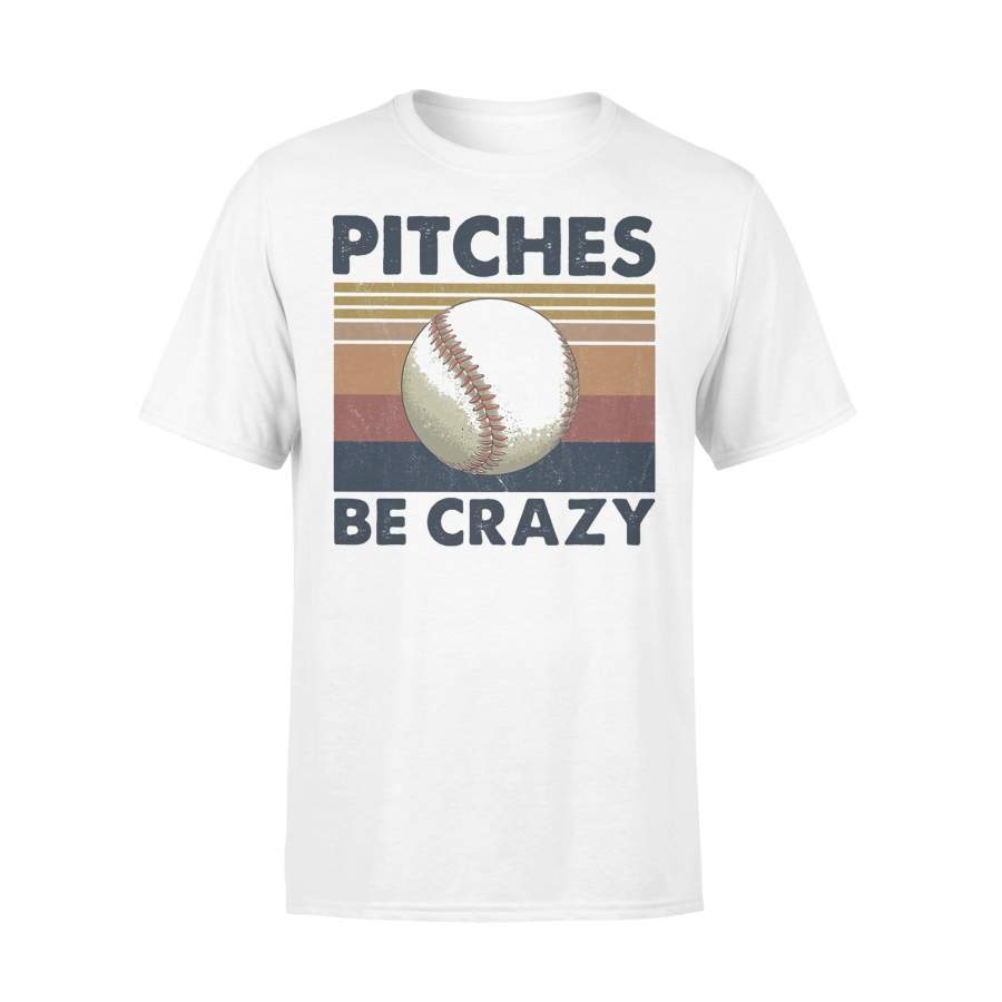 Pitches Be Crazy Baseball Vintage T-shirt