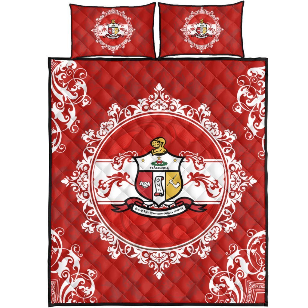 Greek Life Home Set – Kappa Alpha Psi Nolan Quilt Bed Set