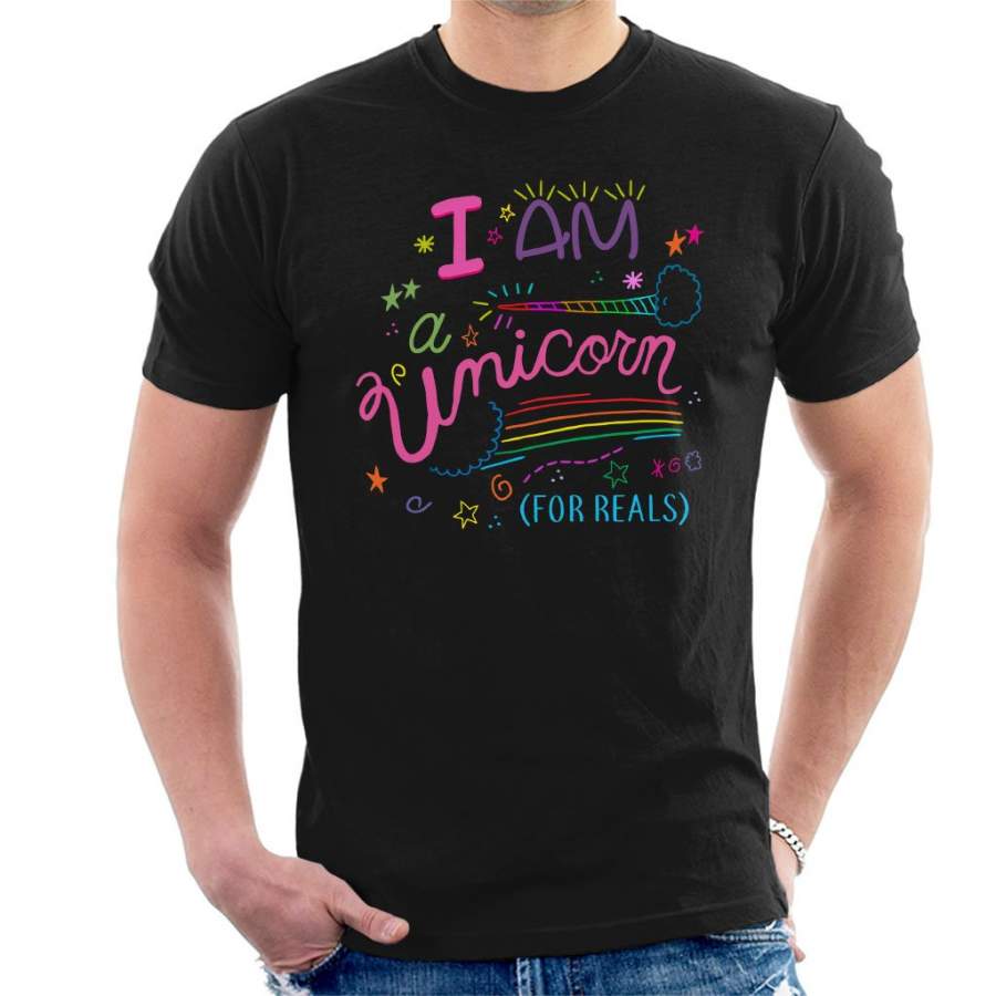 Unicorn Sketch For Reals Men’s T-Shirt