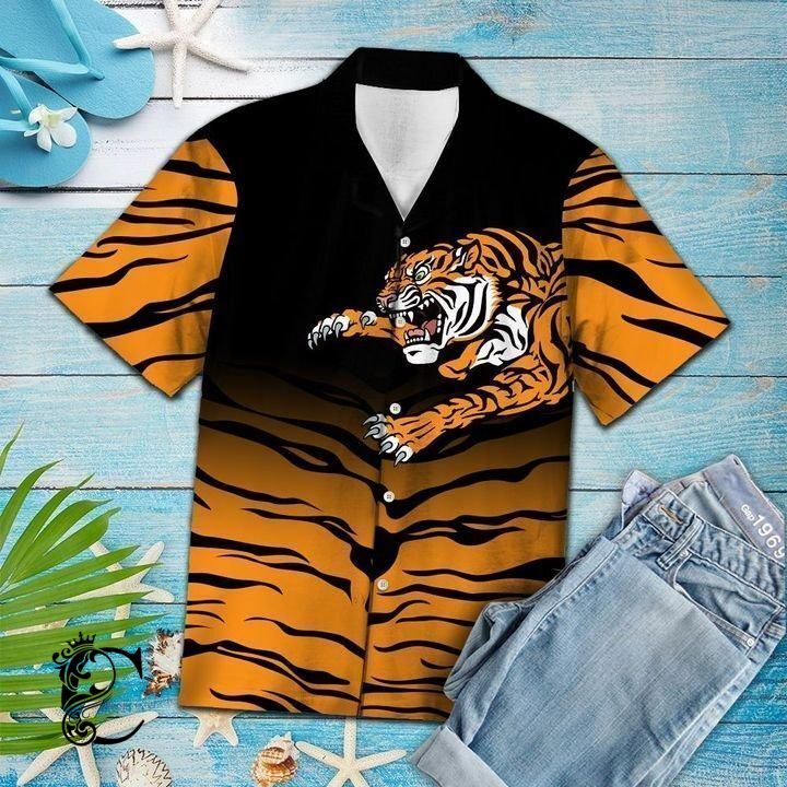 Beach Shirt Discover Cool Amazing Tiger Hawaiian Shirt- Chillicothemall