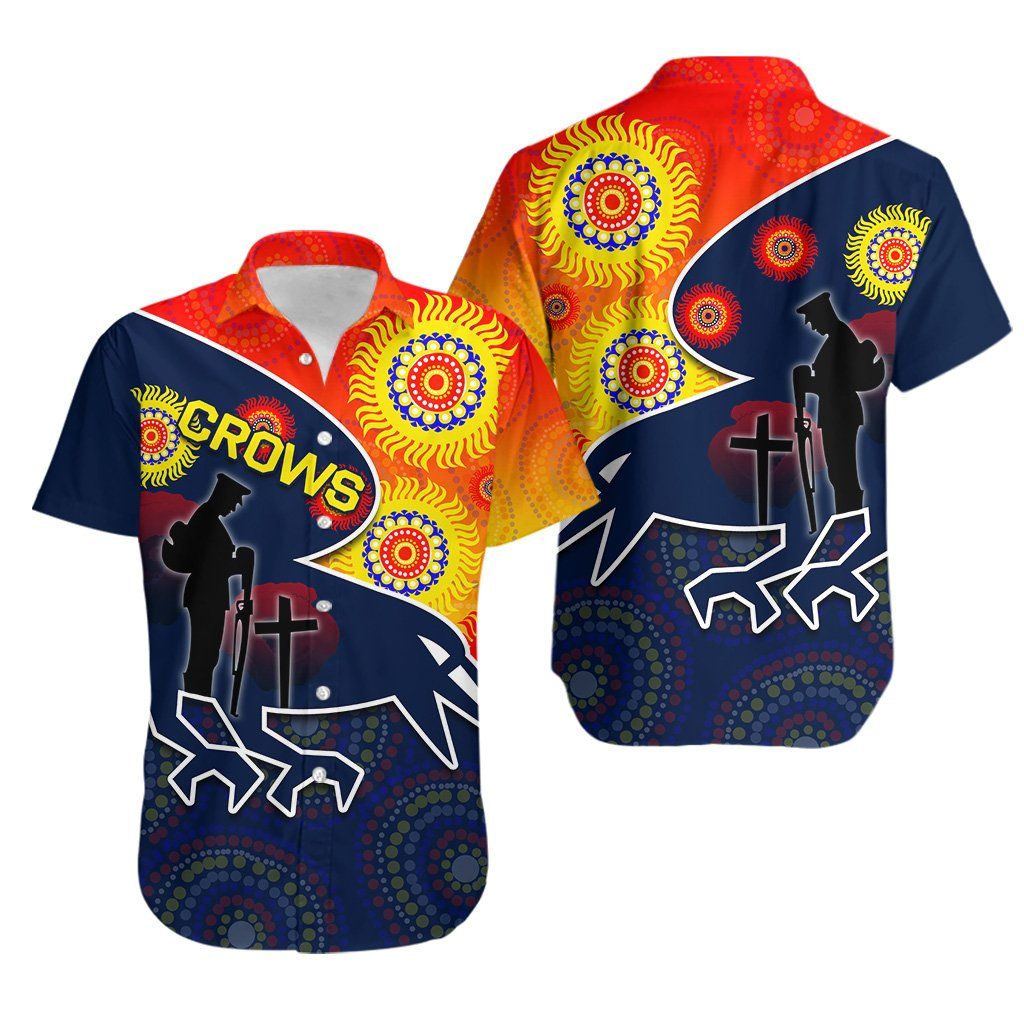 Adelaide Crows Hawaiian Shirt Anzac Day Th4