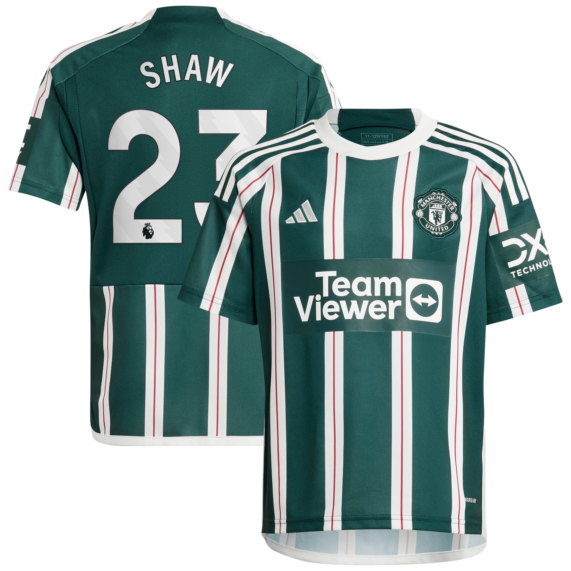 Luke Shaw Manchester United Youth 2023/24 Away Replica Player Jersey – Green