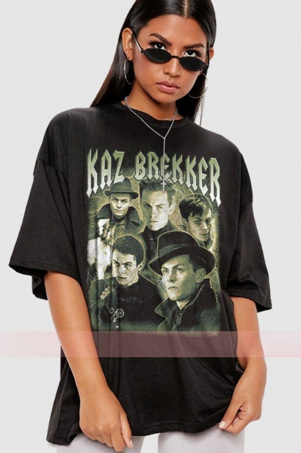 Kaz Brekker Shirt Freddy Carter Shirt 90S Retro Tshirt Shadow And Bone Movie T-Shirt Movie Lover T-Shirt Qdh