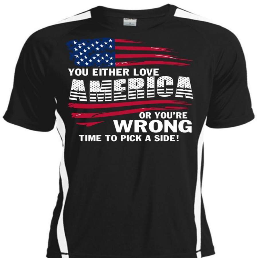 You Either Love America T Shirt, You’re Wrong Time To Pick T Shirt, Cool Shirt