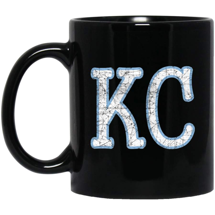 KC Royal Blue Vintage Crown Kansas City Gold K Town Pro Wear Coffee Mug