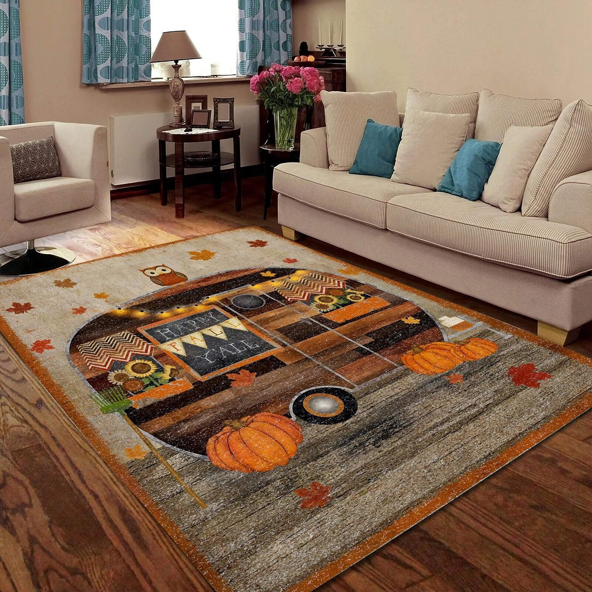 Halloween Happy Y’all Area Rug | Colorful S – 2XL