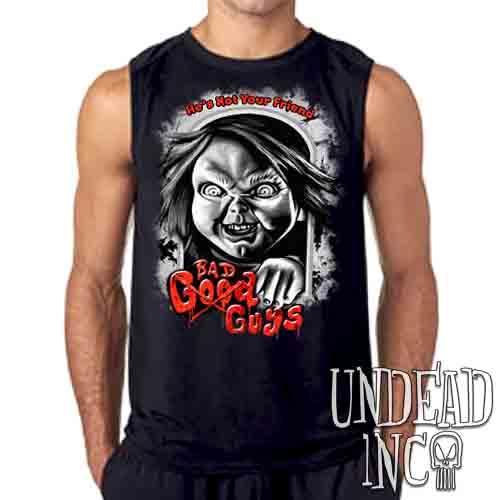 Chucky Bad Guys Black & Grey – Mens Sleeveless Shirt