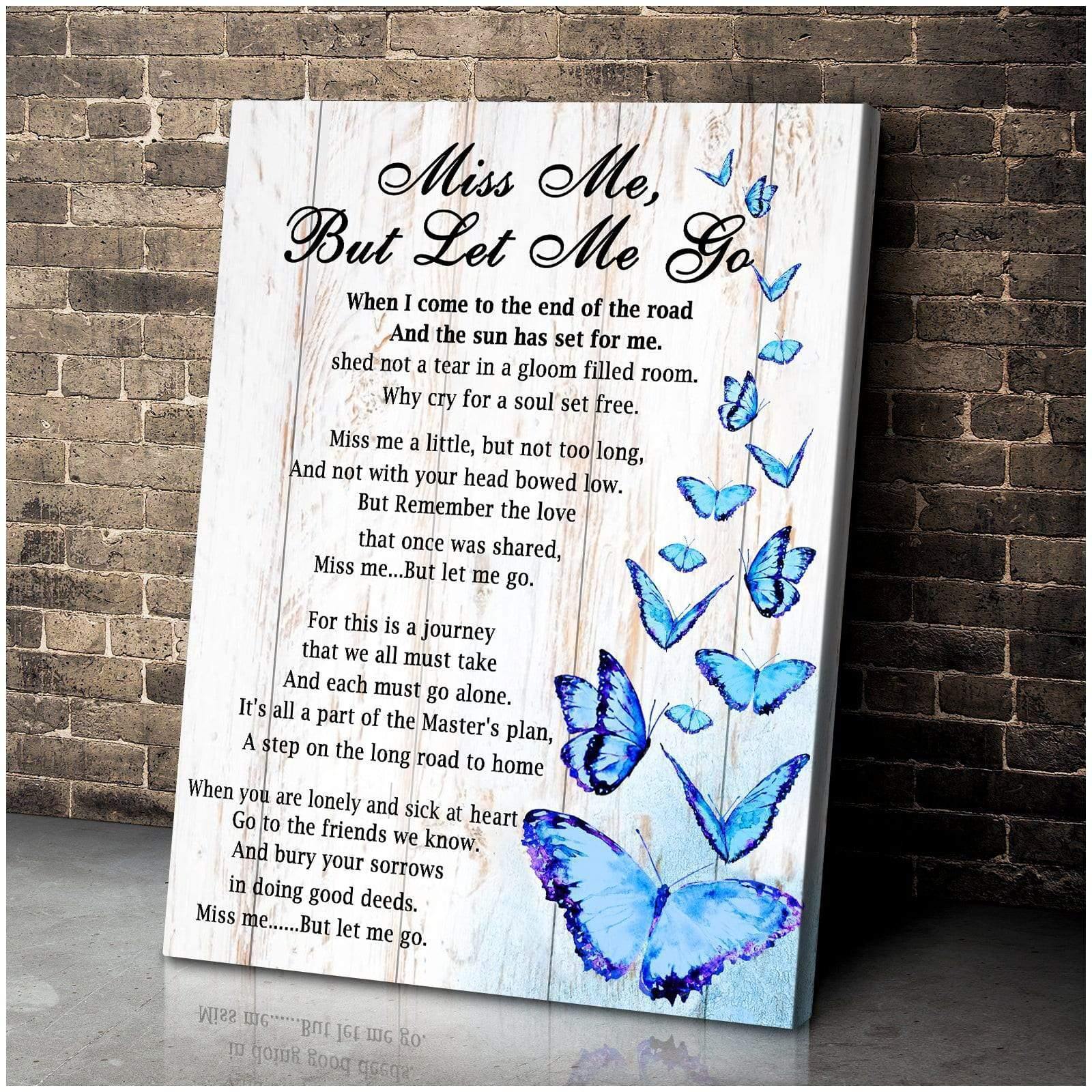 Butterfly Sympathy Memorial – Gift For Home Decor, Best Gift Idea, Gift For Family – Canvas Prints, Matte Canvasfx