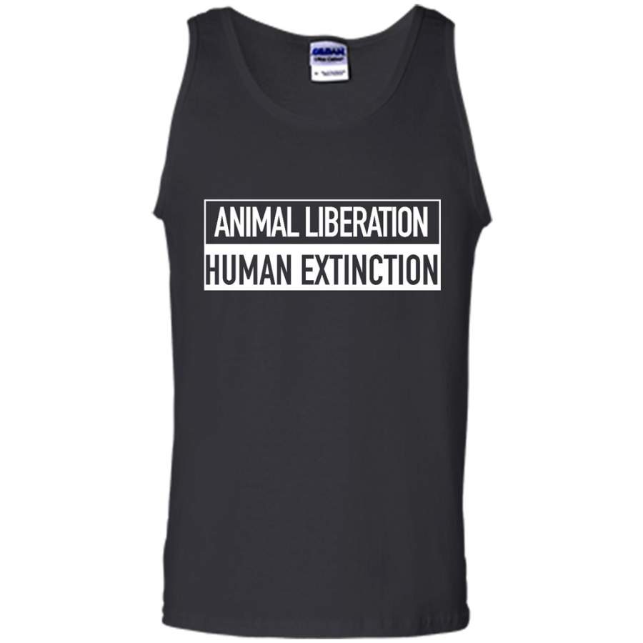 Animal Liberation Human Extinction – Canvas Unisex Tank