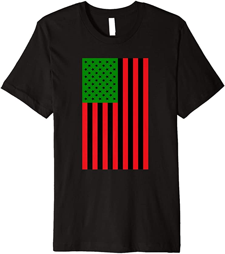 UNIA Flag Pan African American Flag Design Juneteenth 1865 Premium T-Shirt