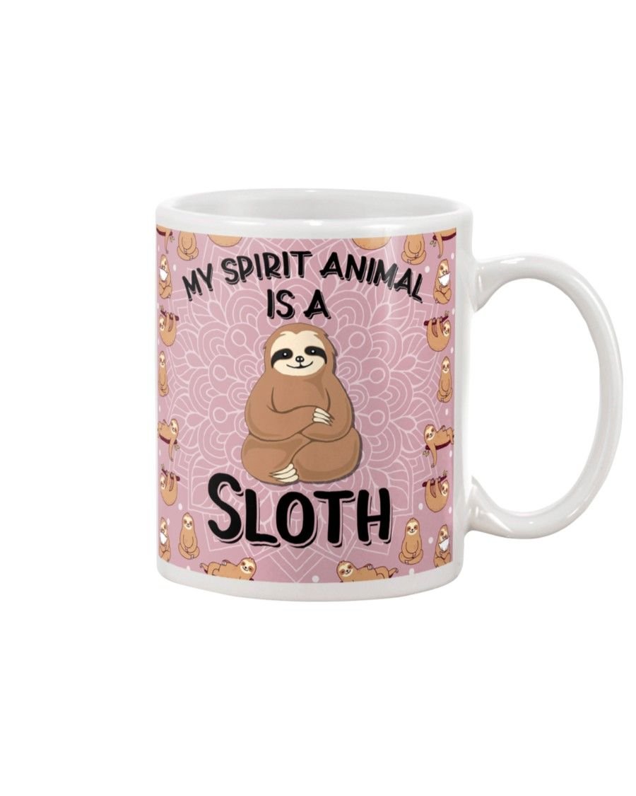 Sloth Spirit Animal Mug White 11Oz